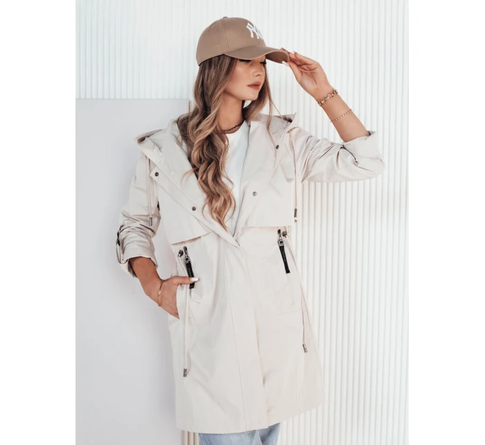 Dámská krémová přechodná bunda Dstreet model 21973552 - FashionStreet