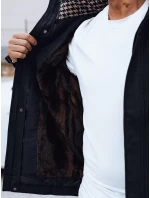 Pánská zimní bunda s kapucí tmavě modrá Dstreet model 21980777 - FashionStreet Pánská zimní bunda s kapucí tmavě modrá Dstreet model 21980777 - FashionStreet