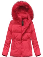 ZIMOWA KRÓTKA PIKOWANA KURTKA DAMSKA CZERWONA model 21242154 - Libland