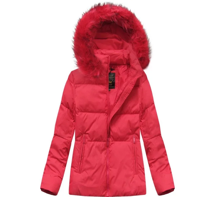 ZIMOWA KRÓTKA PIKOWANA KURTKA DAMSKA CZERWONA model 21242154 - Libland