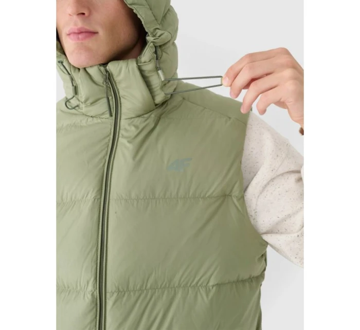 Pánska páperová košeľa bez rukávov s prírodnou výplňou 4F 4FWAW24TVJAM148-43S