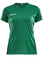 Craft Teamwear Squad Go Jersey Solid W Dámske športové tričko s výstrihom do V 82.5566 team green