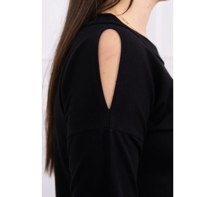 Šaty s 3D model 18744120 krajková černá - K-Fashion