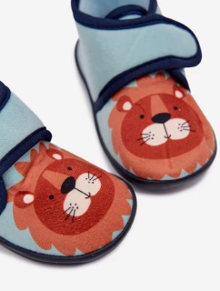 Detské papuče so suchým zipsom - modré Katline
