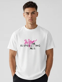 Koszulka męska oversize z nadrukiem Passion czarna model 22216143 - FashionStreet