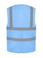 HVW 120 HiVis síťovaná bezpečnostní vesta model 22502267 sky blue - Yoko HVW 120 HiVis síťovaná bezpečnostní vesta model 22502267 sky blue - Yoko