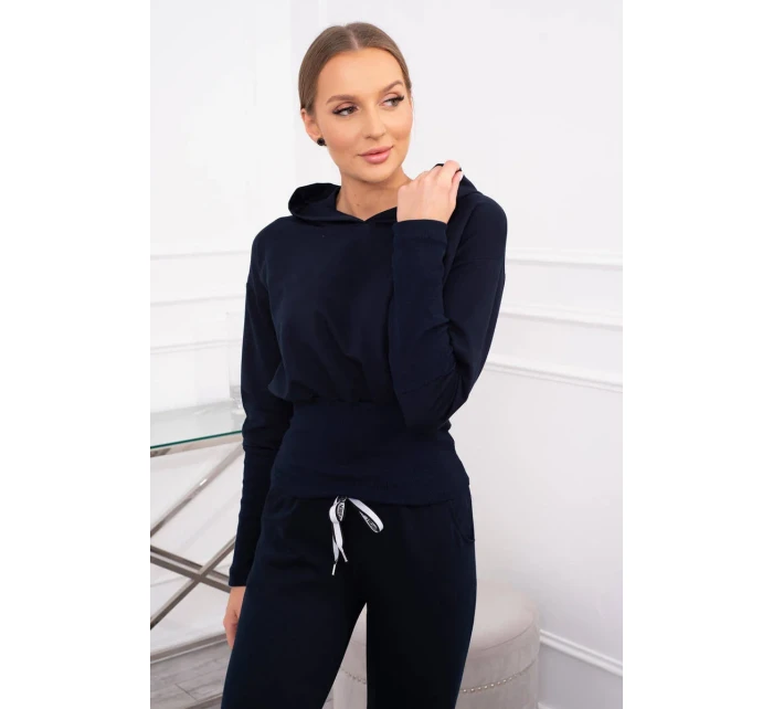 Sada so širokými rebrami tmavo modrá