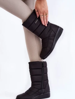 teplé boty na klínku Černé model 21602347 - EVENTO