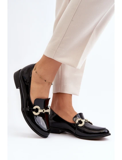 Dámské Mokasíny S Ozdobou Černé model 21646379 - Zazoo Dámské Mokasíny S Ozdobou Černé model 21646379 - Zazoo