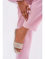 Ploché Dámské Pantofle S Páskem A Béžové model 21689551 - Boto