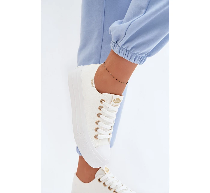 Dámské tenisky na platformě Lee Cooper LCW-26-31-4369 Bílé