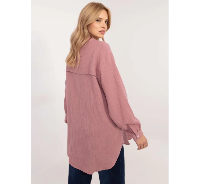 Košeľa D70032M11066D4 tmavoružová Košeľa D70032M11066D4 tmavoružová