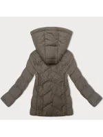 Béžová dámska bunda s kapucňou J Style (16M9191-62)