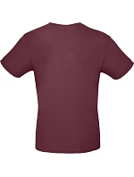 B&C #E150 Tričko 01.001T burgundy