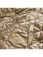 Zlatá dámská bunda s kapucí model 15234724 - 6&8 Fashion