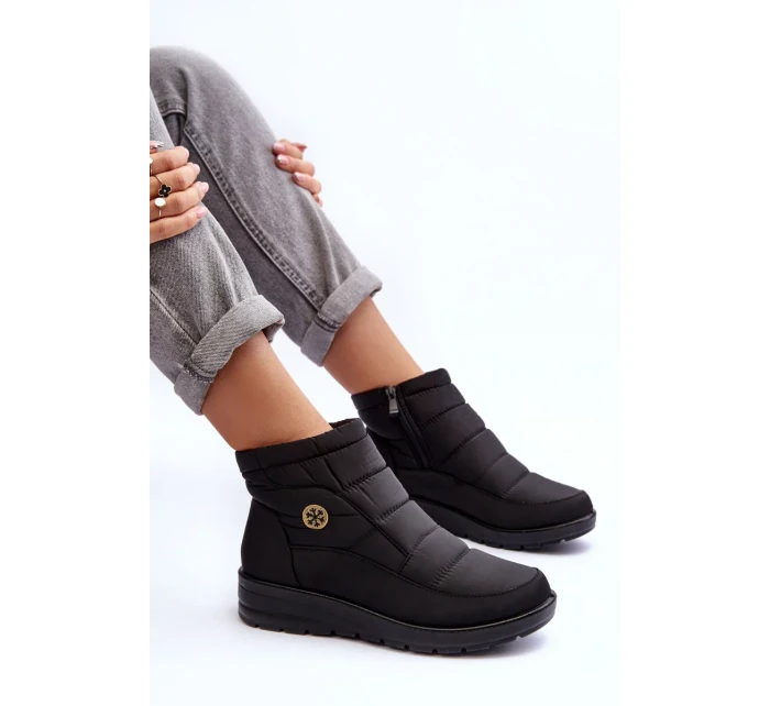 Dámske zateplené snežnice Black Helis Dámske zateplené snežnice Black Helis