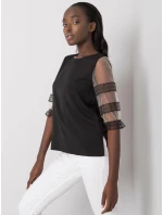 Dámska blúzka s priehľadnými rukávmi 506702 - FPrice