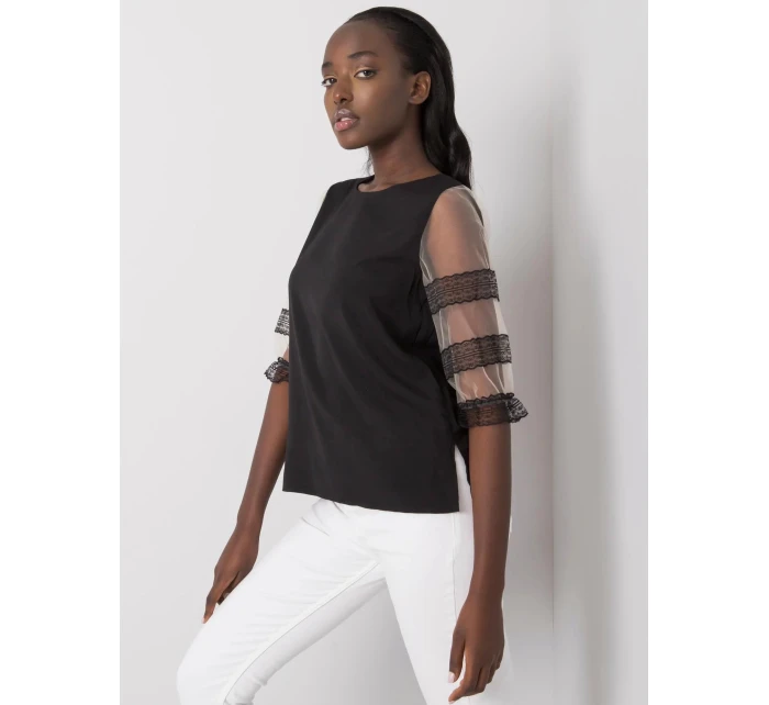 Dámska blúzka s priehľadnými rukávmi 506702 - FPrice