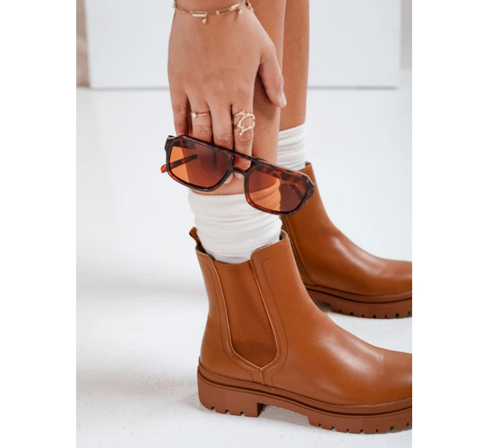 Dámske čižmy MONDERICO camel FashionStreet ZY0512