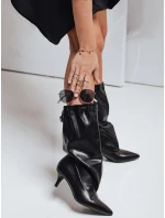 Dámské kozačky s svrškem černé Dstreet model 21992958 - FashionStreet