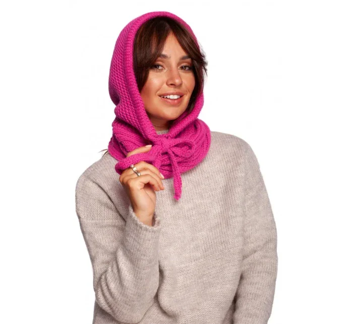 BK095 Pletená kapucňa - béžová