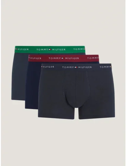 Pánské boxerky 3PACK tm. modré model 20084630 - Tommy Hilfiger Pánské boxerky 3PACK tm. modré model 20084630 - Tommy Hilfiger