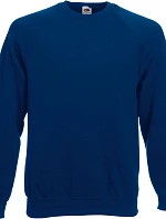 Fruit of the Loom Classic Raglan Sweat – mikina s raglánovými rukávmi 16.2216, tmavomodrá