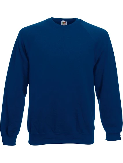 Fruit of the Loom Classic Raglan Sweat – mikina s raglánovými rukávmi 16.2216, tmavomodrá Fruit of the Loom Classic Raglan Sweat – mikina s raglánovými rukávmi 16.2216, tmavomodrá