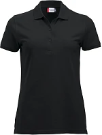 Clique Classic Marion S/S Dámske polo tričko z hrubej bavlny 67.8246 čierne Clique Classic Marion S/S Dámske polo tričko z hrubej bavlny 67.8246 čierne