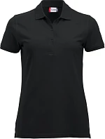 Clique Classic Marion S/S Dámske polo tričko z hrubej bavlny 67.8246 čierne