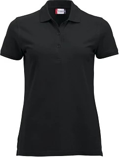 Classic Marion S/S Dámské piqué polo z těžké bavlny model 22457291 black - Clique