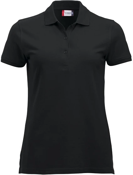 Clique Classic Marion S/S Dámske polo tričko z hrubej bavlny 67.8246 čierne Clique Classic Marion S/S Dámske polo tričko z hrubej bavlny 67.8246 čierne
