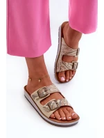 Pohodlné Dámské Žabky S  Zlaté model 21664587 - Inblu