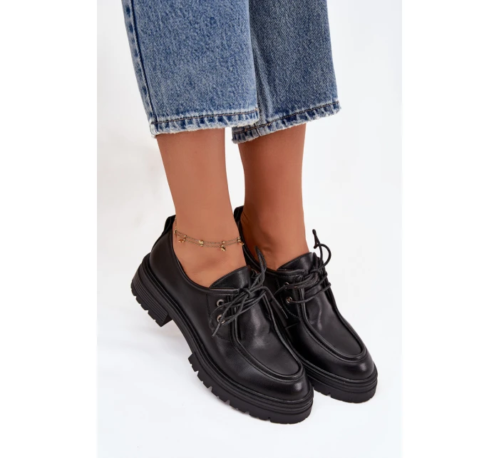 Dámské polobotky z eko kůže černé model 21747692 - Boto Dámské polobotky z eko kůže černé model 21747692 - Boto