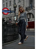 M799 Široké nohavice - grafitové