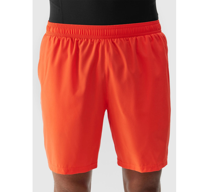 Pánske recyklované športové šortky 4F - oranžové