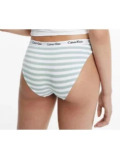 Dámske nohavičky D1618E 5XD biela/zelená - Calvin Klein