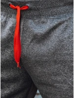 Pánske tmavosivé tepláky FashionStreet UX4127