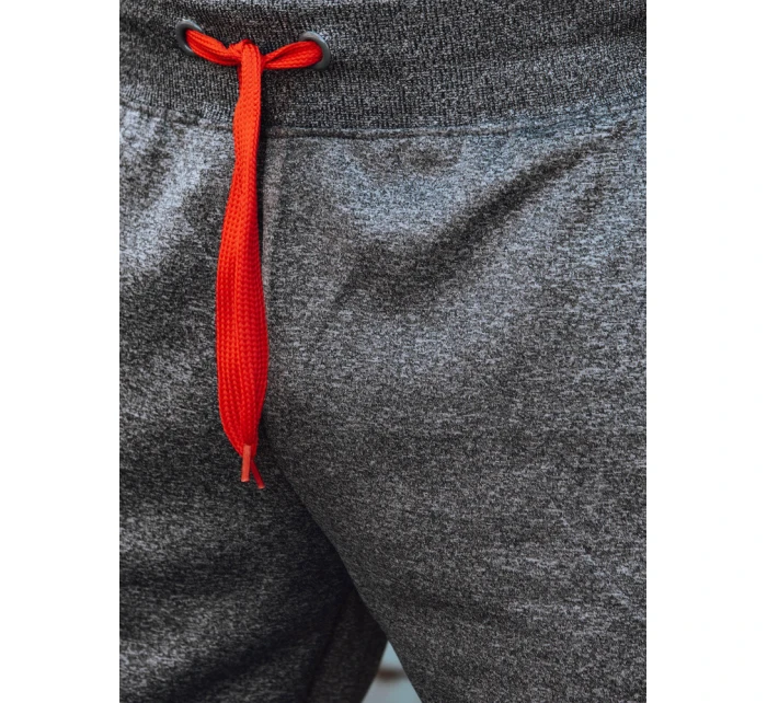 Pánske tmavosivé tepláky FashionStreet UX4127