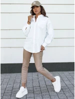 Dámske voskované béžové nohavice BRIAL so šnúrkou FashionStreet UY2152 Dámske voskované béžové nohavice BRIAL so šnúrkou FashionStreet UY2152