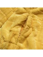 Žlutá krátká oboustranná dámská bunda pro přechodné období model 16201708 - MONTE CERVINO Žlutá krátká oboustranná dámská bunda pro přechodné období model 16201708 - MONTE CERVINO