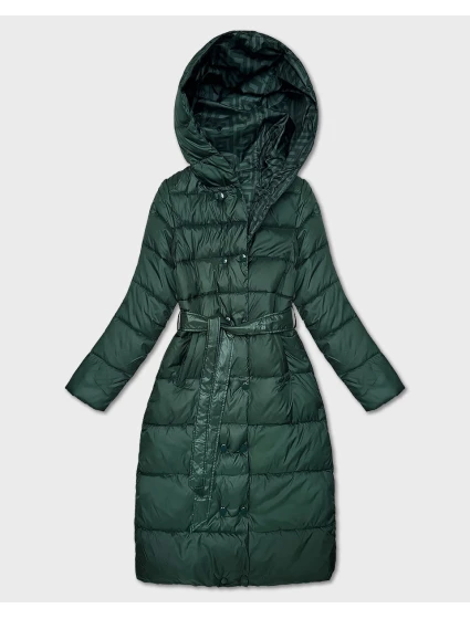 Zelená oboustranná dlouhá bunda s kapucí model 21759937 - MINORITY