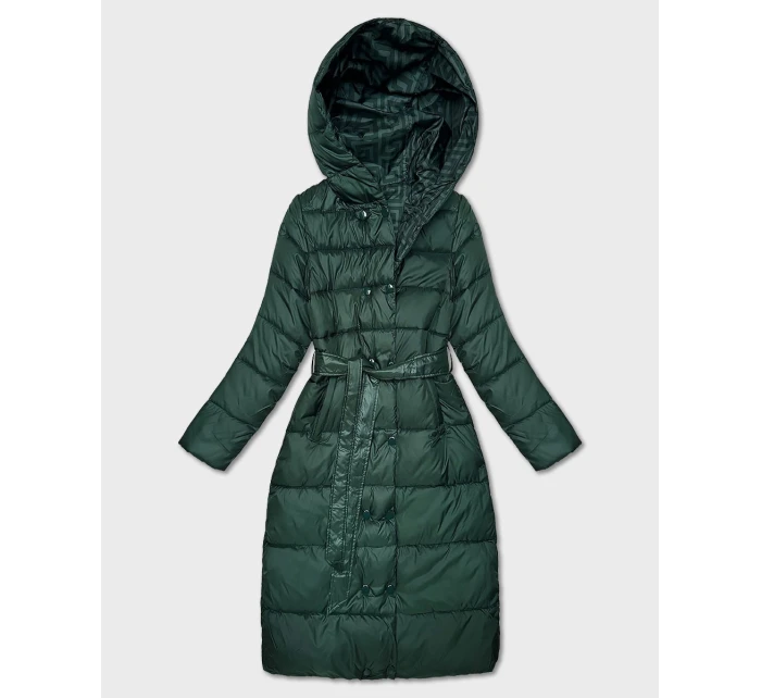 Zelená oboustranná dlouhá bunda s kapucí model 21759937 - MINORITY