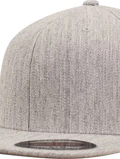 Flexfit 6277FV 6-panelová čiapka Flexfit 55.77FV, sivá melírovaná