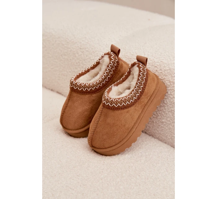 Śniegowce Dziecięce Z Haftem Camel Prina