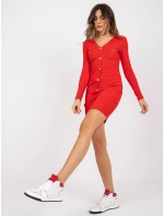 Šaty RV SK model 17035154 červená - FPrice Šaty RV SK model 17035154 červená - FPrice