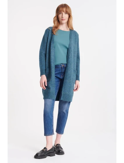 Dámský svetr model 19344918 modrý - Greenpoint Dámský svetr model 19344918 modrý - Greenpoint