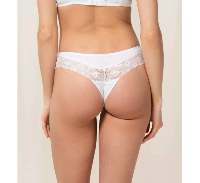 Dámske tangá Lovely Micro Brazilian String biela - TRIUMPH