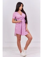 Bodkované šaty fialové Bodkované šaty fialové