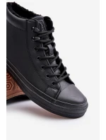 Mužské zateplené tenisky s zipem černé Big Star model 21669644 - Big Star Shoes
